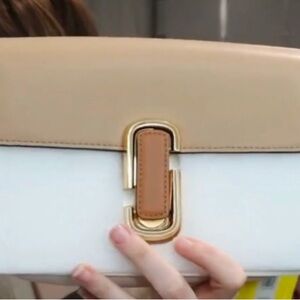 Stylish Tan and White Clutch Marc Jacob’s